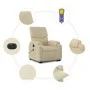 Sillón de masaje eléctrico reclinable elevable tela crema de , Sillones - Ref: Foro24-3204869, Precio: 367,59 €, Descuento: %