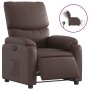 Sillón reclinable eléctrico de cuero sintético marrón de , Sillones - Ref: Foro24-3204874, Precio: 286,41 €, Descuento: %
