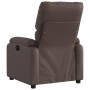 Sillón reclinable eléctrico de cuero sintético marrón de , Sillones - Ref: Foro24-3204874, Precio: 286,41 €, Descuento: %