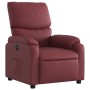 Sillón reclinable eléctrico de cuero sintético rojo tinto de , Sillones - Ref: Foro24-3204876, Precio: 286,52 €, Descuento: %