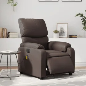 Brauner elektrisch verstellbarer Massagesessel aus Kunstleder von , Sessel - Ref: Foro24-3204881, Preis: 312,83 €, Rabatt: %