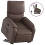 Sillón reclinable elevable cuero sintético marrón de , Sillones - Ref: Foro24-3204888, Precio: 324,85 €, Descuento: %