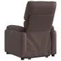 Sillón reclinable elevable cuero sintético marrón de , Sillones - Ref: Foro24-3204888, Precio: 324,85 €, Descuento: %