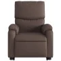 Sillón reclinable elevable cuero sintético marrón de , Sillones - Ref: Foro24-3204888, Precio: 324,85 €, Descuento: %