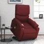 Sillón reclinable de masaje de pie cuero artificial rojo tinto de , Sillones - Ref: Foro24-3204897, Precio: 286,62 €, Descuen...
