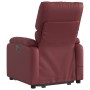 Sillón reclinable de masaje de pie cuero artificial rojo tinto de , Sillones - Ref: Foro24-3204897, Precio: 268,97 €, Descuen...