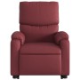 Sillón reclinable de masaje de pie cuero artificial rojo tinto de , Sillones - Ref: Foro24-3204897, Precio: 268,97 €, Descuen...