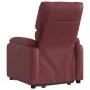 Sillón elevable eléctrico cuero artificial rojo tinto de , Sillones - Ref: Foro24-3204904, Precio: 374,60 €, Descuento: %