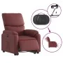 Sillón elevable eléctrico cuero artificial rojo tinto de , Sillones - Ref: Foro24-3204904, Precio: 374,60 €, Descuento: %