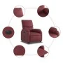Sillón elevable eléctrico cuero artificial rojo tinto de , Sillones - Ref: Foro24-3204904, Precio: 374,60 €, Descuento: %