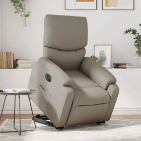Sillón elevable eléctrico cuero artificial capuchino de , Sillones - Ref: Foro24-3204906, Precio: 376,15 €, Descuento: %