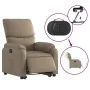 Sillón elevable eléctrico cuero artificial capuchino de , Sillones - Ref: Foro24-3204906, Precio: 376,15 €, Descuento: %