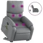 Sillón de masaje elevable eléctrico cuero sintético gris de , Sillones - Ref: Foro24-3204910, Precio: 334,78 €, Descuento: %