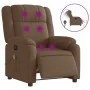 Sillón reclinable de masaje eléctrico tela marrón de , Sillones - Ref: Foro24-3205194, Precio: 276,82 €, Descuento: %