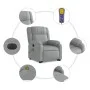 Sillón de masaje eléctrico reclinable elevable tela gris claro de , Sillones - Ref: Foro24-3205238, Precio: 347,58 €, Descuen...