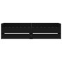 Estructura de cama con cajones negro 90x200 cm de , Camas y somieres - Ref: Foro24-3207344, Precio: 239,91 €, Descuento: %