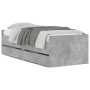 Estructura de cama con cajones gris hormigón 90x200 cm de , Camas y somieres - Ref: Foro24-3207346, Precio: 193,09 €, Descuen...