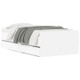 Estructura de cama con cajones blanco 90x190 cm de , Camas y somieres - Ref: Foro24-3207378, Precio: 170,95 €, Descuento: %
