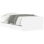 Estructura de cama con cajones blanco 90x190 cm de , Camas y somieres - Ref: Foro24-3207378, Precio: 170,95 €, Descuento: %