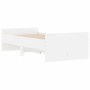 Estructura de cama con cajones blanco 90x190 cm de , Camas y somieres - Ref: Foro24-3207378, Precio: 170,95 €, Descuento: %