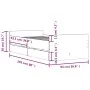 Estructura de cama con cajones blanco 90x190 cm de , Camas y somieres - Ref: Foro24-3207378, Precio: 168,67 €, Descuento: %