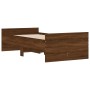 Estructura de cama con cajones roble marrón 90x190 cm de , Camas y somieres - Ref: Foro24-3207384, Precio: 162,56 €, Descuent...