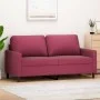 Sofá de 2 plazas de terciopelo rojo tinto 140 cm de , Sofás - Ref: Foro24-359203, Precio: 197,46 €, Descuento: %