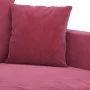 Sofá de 2 plazas de terciopelo rojo tinto 120 cm de , Sofás - Ref: Foro24-359297, Precio: 245,17 €, Descuento: %