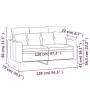 Sofá de 2 plazas de terciopelo rojo tinto 120 cm de , Sofás - Ref: Foro24-359297, Precio: 245,17 €, Descuento: %