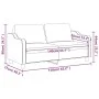 Sofá de 2 plazas de tela rojo tinto 140 cm de , Sofás - Ref: Foro24-359365, Precio: 222,48 €, Descuento: %