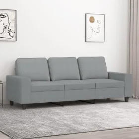 3 seater sofa in light gray fabric 180 cm by , Sofas - Ref: Foro24-359399, Price: 244,98 €, Discount: %