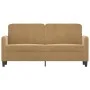 Sofá de 2 plazas terciopelo marrón 140 cm de , Sofás - Ref: Foro24-359449, Precio: 210,73 €, Descuento: %