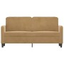Sofá de 2 plazas terciopelo marrón 140 cm de , Sofás - Ref: Foro24-359449, Precio: 213,81 €, Descuento: %