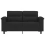 Sofá de 2 plazas de tela de microfibra negro 120 cm de , Sofás - Ref: Foro24-359558, Precio: 242,25 €, Descuento: %