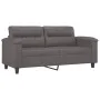 Gray synthetic leather 2-seater sofa 140 cm by , Sofas - Ref: Foro24-359585, Price: 228,85 €, Discount: %