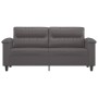 Sofá de 2 plazas de cuero sintético gris 140 cm de , Sofás - Ref: Foro24-359585, Precio: 232,34 €, Descuento: %