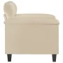 Sillón de tela de microfibra color crema 60 cm de , Sofás - Ref: Foro24-359553, Precio: 198,68 €, Descuento: %