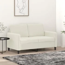 Cremefarbenes 2-Sitzer-Sofa aus Samt, 120 cm von , Sofas - Ref: Foro24-359440, Preis: 244,77 €, Rabatt: %