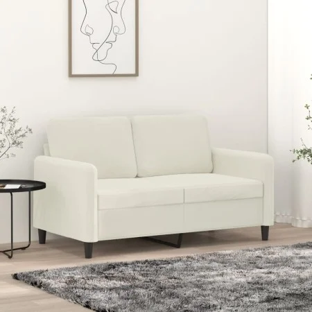 Sofá de 2 plazas terciopelo color crema 120 cm de , Sofás - Ref: Foro24-359440, Precio: 244,77 €, Descuento: %