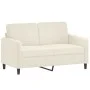 Sofá de 2 plazas terciopelo color crema 120 cm de , Sofás - Ref: Foro24-359440, Precio: 244,77 €, Descuento: %