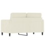 Sofá de 2 plazas terciopelo color crema 120 cm de , Sofás - Ref: Foro24-359440, Precio: 249,44 €, Descuento: %