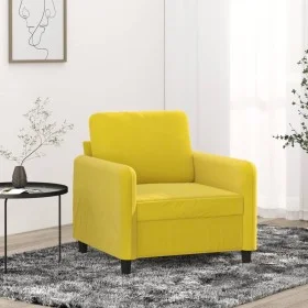 Sillón de terciopelo amarillo 60 cm de , Sofás - Ref: Foro24-359428, Precio: 155,46 €, Descuento: %