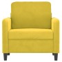 Sillón de terciopelo amarillo 60 cm de , Sofás - Ref: Foro24-359428, Precio: 158,11 €, Descuento: %