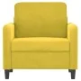 Yellow velvet armchair 60 cm by , Sofas - Ref: Foro24-359428, Price: 155,46 €, Discount: %