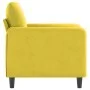Yellow velvet armchair 60 cm by , Sofas - Ref: Foro24-359428, Price: 155,46 €, Discount: %