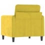 Sillón de terciopelo amarillo 60 cm de , Sofás - Ref: Foro24-359428, Precio: 158,11 €, Descuento: %