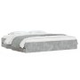 Cama con cajones madera ingeniería gris hormigón 180x200 cm de , Camas y somieres - Ref: Foro24-3207255, Precio: 185,67 €, De...