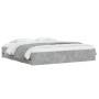 Cama con cajones madera ingeniería gris hormigón 180x200 cm de , Camas y somieres - Ref: Foro24-3207255, Precio: 185,67 €, De...