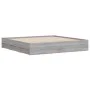 Cama con cajones madera ingeniería gris Sonoma 180x200 cm de , Camas y somieres - Ref: Foro24-3207257, Precio: 183,97 €, Desc...