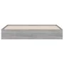 Cama con cajones madera ingeniería gris Sonoma 180x200 cm de , Camas y somieres - Ref: Foro24-3207257, Precio: 183,97 €, Desc...